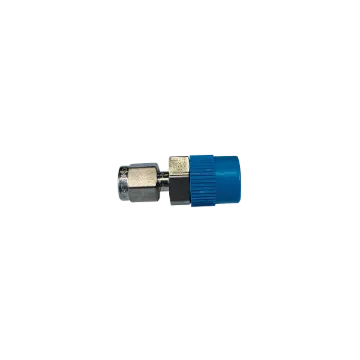 Bulkhead Tube Fittings, Borded-Through Male Connector, 1/8 IN. OD x 1/4 in Male NPT, SS